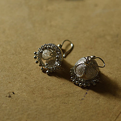 Shashi | Filigree Handcrafted Silver Earring - Jhumka