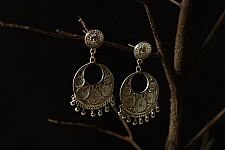 Shashi | Filigree Silver Earrings - 20