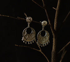 Shashi | Filigree Silver Earrings - 20