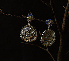 Shashi | Filigree Silver Earring - Round Dangler
