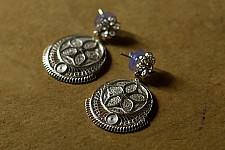 Shashi | Filigree Silver Earring - Round Dangler