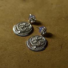 Shashi | Filigree Silver Earring - Round Dangler