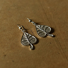 Shashi | Handcrafted Filigree Silver Earring - Paan