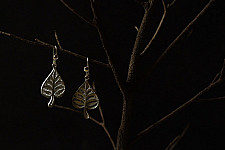Shashi | Handcrafted Filigree Silver Earring - Paan