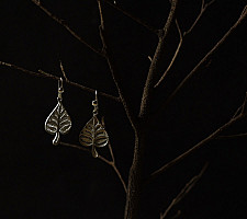 Shashi | Handcrafted Filigree Silver Earring - Paan