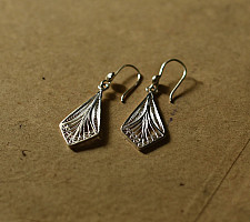 Shashi | Filigree Silver Earring - Diamond
