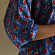 Shop block printed cotton Shirt ~ Blue- 