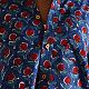 Shop block printed cotton Shirt ~ Blue- 
