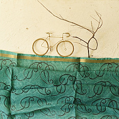 Block Printed Kota Cotton | Kota Doria Dupatta - (Options - Yellow, Indigo, Green, Purple)