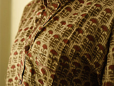 Sanganeri Shirt ✯ Pure Cotton - Block Printed Shirt ~ Brown