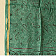 shop Block Printed - Kota Doria Green Dupatta 
