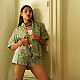 Shop block printed cotton Green Shirt