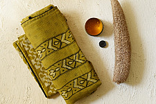 Block Printed Kota Cotton | Hand Embroidered Saree - Two options