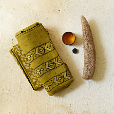 Block Printed Kota Cotton | Hand Embroidered Saree - Two options