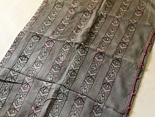 Block Printed Kota Cotton | Hand Embroidered Saree - Grey