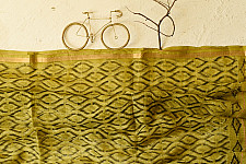Block Printed Kota Cotton | Soft Kota Doria Cotton Dupatta - Yellow