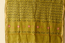 Block Printed Kota Cotton | Soft Kota Doria Cotton Dupatta - Yellow