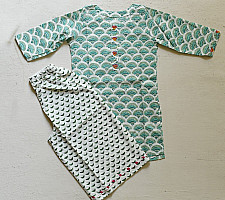 Little Karigari | Pure Cotton Embroidered - Kurta & Palazzo Set