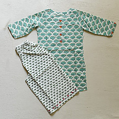 Little Karigari | Pure Cotton Embroidered - Kurta & Palazzo Set