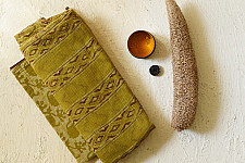 Block Printed Kota Cotton | Hand Embroidered Saree With Blouse Piece