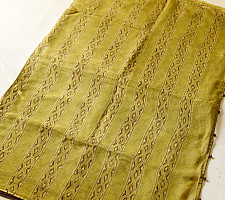 Block Printed Kota Cotton | Hand Embroidered Saree With Blouse Piece