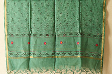 Block Printed Kota Cotton | Breathable Kota Doria Cotton Dupatta (Options - Green / Purple)