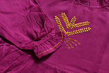 Little Karigari | Pure Cotton Embroidered - Mul Mul Double Layered Frock