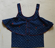 Little Karigari | Pure Cotton Embroidered - Top & Shorts Set For Girls