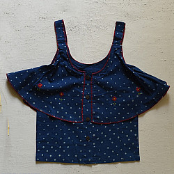 Little Karigari | Pure Cotton Embroidered - Top & Shorts Set For Girls