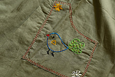 Little Karigari | Pure Cotton Embroidered - Pintucks frock for girl