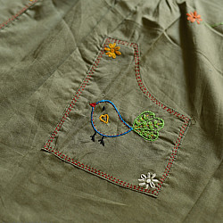 Little Karigari | Pure Cotton Embroidered - Pintucks frock for girl