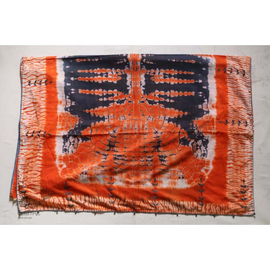 नखराली | Nakharali ✼ Embroidered Cotton Shibori Saree | 1