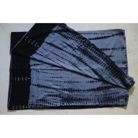 नखराली | Nakharali ✼ Embroidered Cotton Shibori Saree | 5