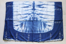 नखराली | Nakharali ✼ Embroidered Cotton Shibori Saree | 8