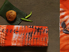 नखराली | Nakharali ✼ Embroidered Cotton Shibori Saree | 1