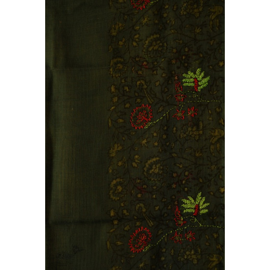 shop Block Printed Kota Cotton ✜ Embroidered Stole