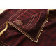 shop Block Printed Kota Cotton Embroidered Saree - Brown & Red