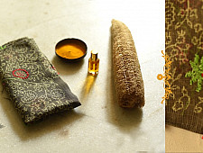 Block Printed Kota Cotton ✜ Embroidered Stole - Mehndi Green