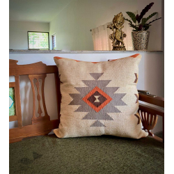 Tankla Handwoven Cotton Cushion Cover ( Single Piece - Two Size Options)