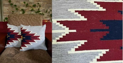 Miami Handwoven Cotton Cushion Cover ( Single Piece - Two Size Options)