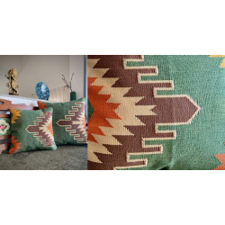 Samarkand Handwoven Cotton Cushion Cover ( Single Piece - Two Size Options)