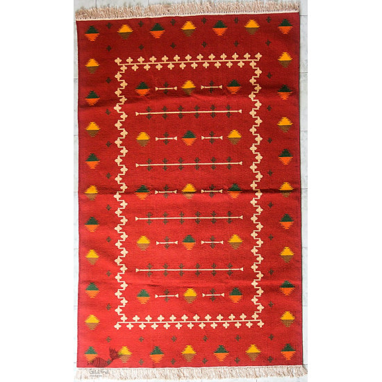 shop Juhi - Handwoven Cotton Dhurrie