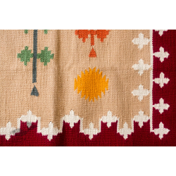 Dhurrie Ya Dil | Mogra - Handwoven Cotton Dhurrie ( Size Options Available )