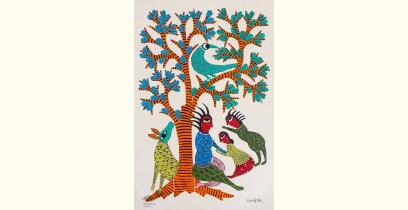 Gond Folk & Tribal Art Painting ( 25cm x 35cm ) | 6