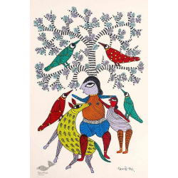 Gond Folk & Tribal Art Painting ( 25cm x 35cm ) | 8