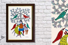 Gond Folk & Tribal Art Painting ( 25cm x 35cm ) | 8