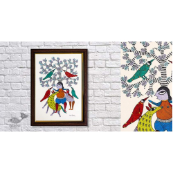 Gond Folk & Tribal Art Painting ( 25cm x 35cm ) | 8