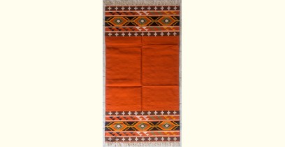 Dhurrie Ya Dil . दरी-या दिल | Kangan Handwoven Cotton Punja Dhurrie  ( Size Options Available )