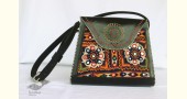 Be Nomadic | Kutchi Leather Handbag With Rabari Embroidery - 5