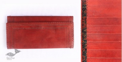 Be Nomadic | Kutchi Leather Purse With Punch Work - 17